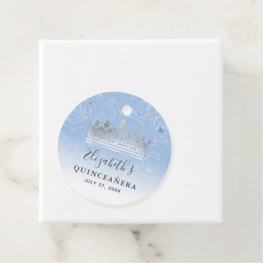 シルバー ライト ベイビー ブルー ローズ エレガント キンセアニエラ フェイバータグ (インサイチュ)