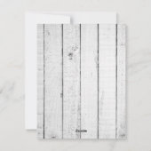 シルバー ラスティック スノーフレーク フラット ホリデー フォト カード (裏面)