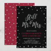 シルバー＆ルビー, 結婚40周年 招待状 (正面/裏面)