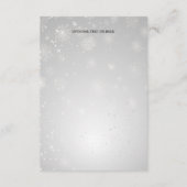 シルバー ロイヤルブルー 雪の結晶 ウェディング詳細カード エンクロージャーカード (裏面)