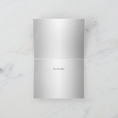 シルバー・ローズとクロスの洗礼のお礼カード サンキューカード (内部)