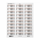 シルバー ローズゴールド 返送先ラベル ラベル (フルシート)