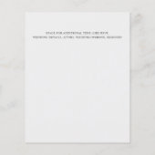 シルバー |低コスシンプルトエレガントミニマル結婚の (裏面)