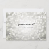 シルバー《写真》ぼけ味ライトエレガントな結婚式 招待状 (裏面)