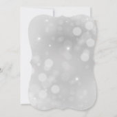 シルバー《写真》ぼけ味ラ結婚イト 招待状 (裏面)