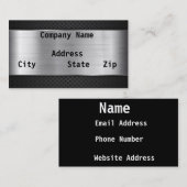 シルバー 名刺 (正面/裏面)