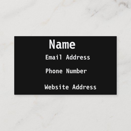 シルバー 名刺 (裏面)