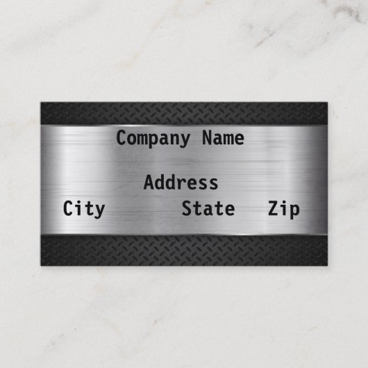 シルバー 名刺 (正面)