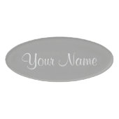 シルバー 名札 (正面)