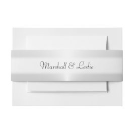 シルバー(文字) 招待状ベリーバンド