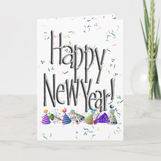 シルバー、新年おめでとう! シーズンカード (正面)