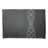 シルバー 枕カバー (正面左)