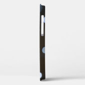 シルバー、白い《写真》ぼけ味の夜の背景。 Case-Mate iPhoneケース (裏面 / 左)