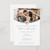 シルバー(紋章の)フラ・ダ・リフォトブライダルシャワー招待状 招待状 (正面/裏面)