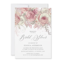 シルバー&赤面エンチャントフローラブライダルシャワー