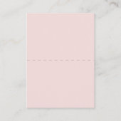 シルバー&赤面シャンデリア座席表 プレイスカード (裏面)