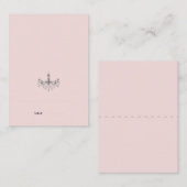 シルバー&赤面シャンデリア座席表 プレイスカード (正面/裏面)