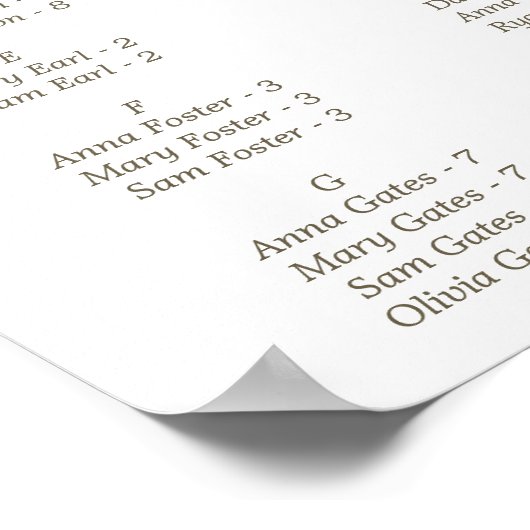 シルバー&金ゴールドエレガントウィンターキンセニェラ ポスター (角)