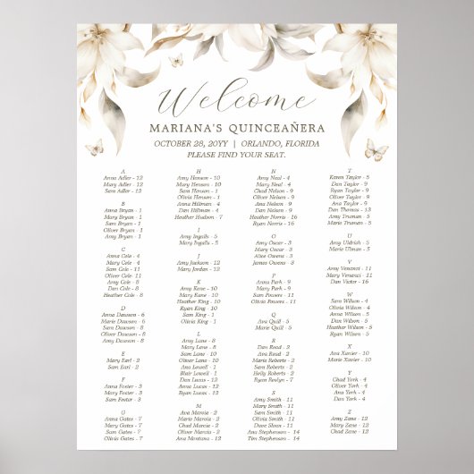 シルバー&金ゴールドエレガントウィンターキンセニェラ ポスター (正面)