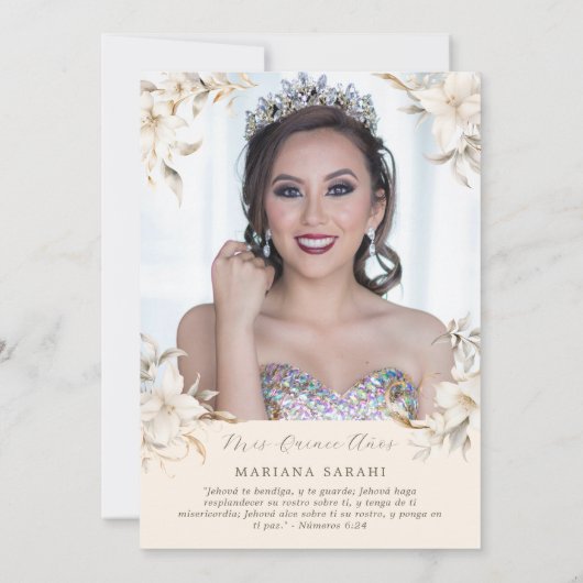 シルバー&金ゴールドエレガントウィンターキンセニェラ 招待状 (裏面)