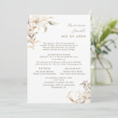 シルバー&金ゴールドキンセアニラ招待状インスペインの 招待状 (スタンド正面)