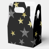 シルバー&金ゴールドスターズブラックハリウッドスターパーティー フェイバーボックス (オープン)