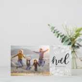 シルバー&金ゴールドノエル | フォトホリデーカード シーズンカード (スタンド正面)