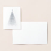 シルバー&金ゴールドホリデーカードシルバー 箔カード (ディスプレー)