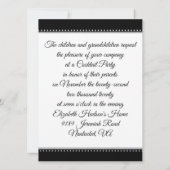 シルバー 25周年記念祝賀会 招待状 (裏面)