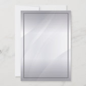 シルバー 25周年 結婚記念日 パーティー 招待状 (裏面)