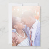 シルバー 25周年 結婚記念日 招待状 カード (裏面)