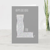 シルバー Letter L カード (正面)