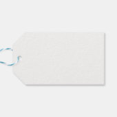 シルバー「merci」メッセージカード、ホイル、水平 ギフトタグ (裏面横)