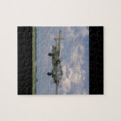 シルバーB25。(飛行機;b25_WWII飛行機 ジグソーパズル (横)