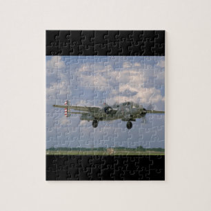 シルバーB25。(飛行機;b25_WWII飛行機 ジグソーパズル