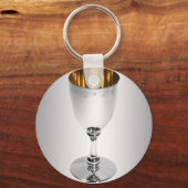 シルバーchaliceキーチェーン キーホルダー (正面)
