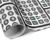 シルバーtvリモコン ラッピングペーパー (ロールコーナー)