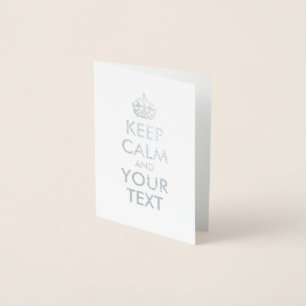 シルバ保ーCalmとテキスト 箔カード