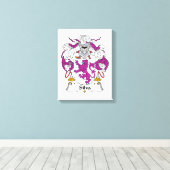 シルバ家紋 キャンバスプリント (インサイチュ (ウッドフロア))