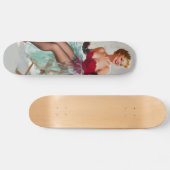 シルバ恋しく思ニアのピンアップ女子 スケートボード (横)