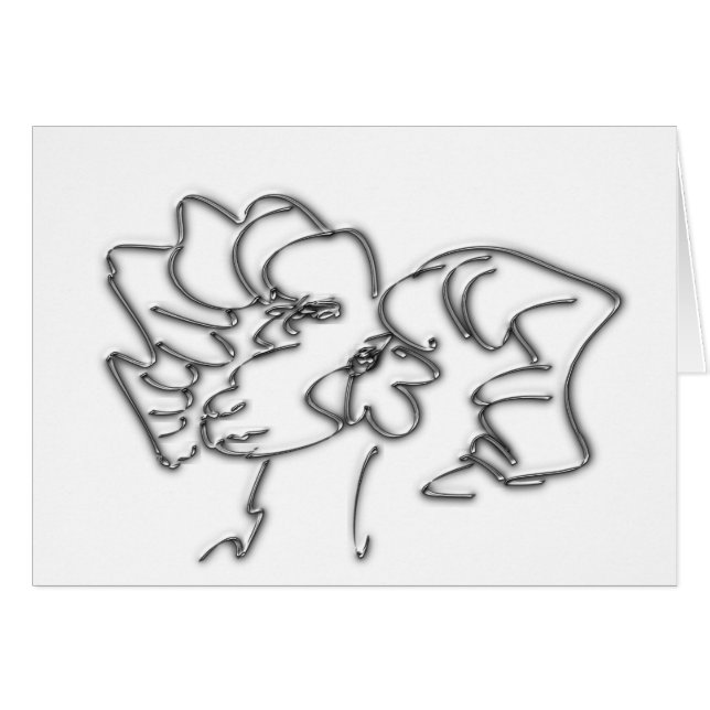 シルバ恋しく思ーアリー夫人誕生日グリーティングカード (正面横)