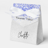 シルバ王室のーのグリッターの輝き感謝していの名前 フェイバーボックス (正面サイド)