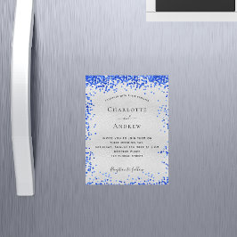 シルバ王室のー結婚式招待状磁石