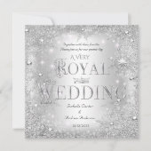 シルバ王室の結婚ー冬ワンダーランドクラウン 招待状 (正面)