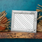 シルバ結婚ーの記念写真プラークを追加 フォトプラーク (側面)