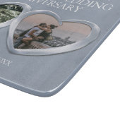 シルバ結婚ーの記念日過去のプレゼント写真 カッティングボード (角)