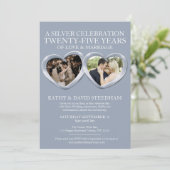 シルバ結婚ーの記念日25thパーティー6枚 招待状 (スタンド正面)