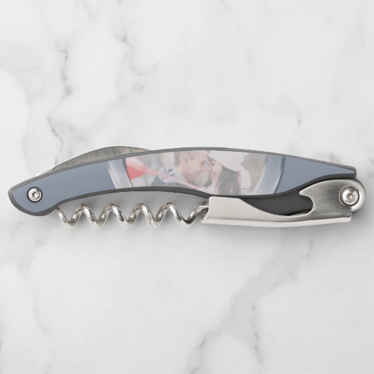 シルバ結婚ーの25年の記念写真反転 ソムリエナイフ (裏面)