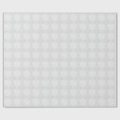 シルバ結婚ーホワイトクリスマスラグジュアリークリーンファンシー ラッピングペーパー (フラット)