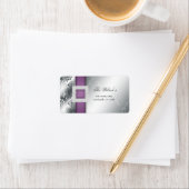 シルバ結婚ー記念日の宝石パープル ラベル (インサイチュ)